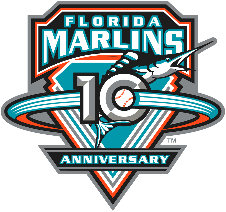 Miami Marlins 2003 Anniversary Logo cricut iron on